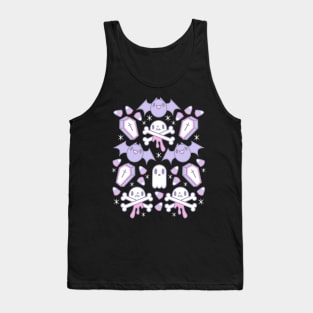 Spooky Cute Pastel Halloween Bubblegum Goth Design Tank Top